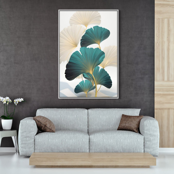 Handmade Painting for Home : golden-leaf-dance