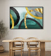 Handmade Painting for Home : golden-loops-harmony