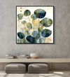 Handmade Painting for Home : golden-lotus-serenity