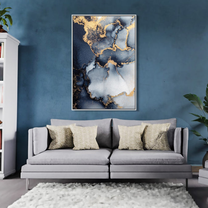 Handmade Painting for Home : golden-midnight-elegance