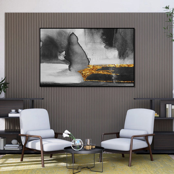 Handmade Painting for Home : golden-river