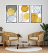 Handmade Painting for Home : golden-shapes