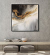 Handmade Painting for Home : golden-swirls-of-elegance