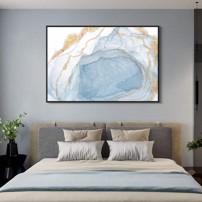 Handmade Painting for Home : golden-veins-2