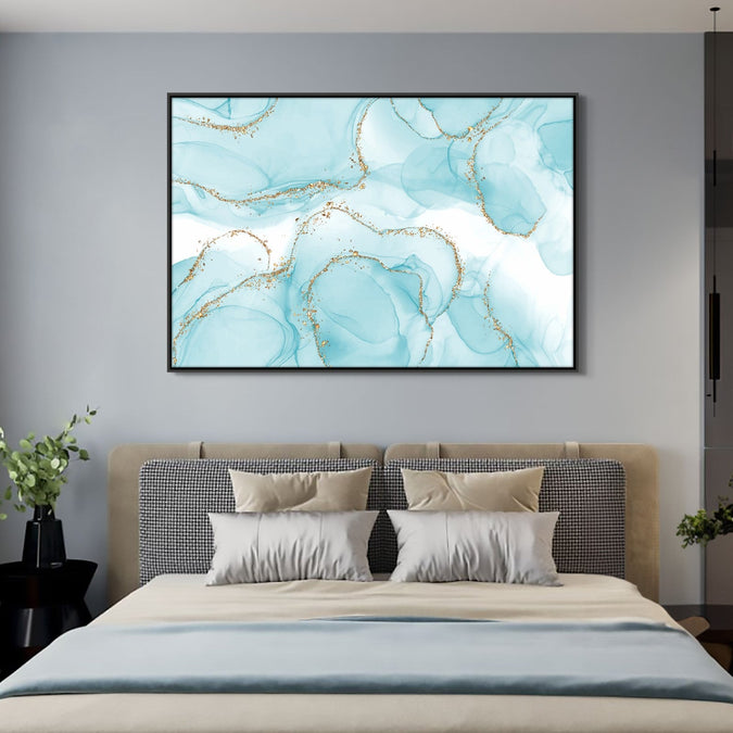 Handmade Painting for Home : golden-whirlwind-2