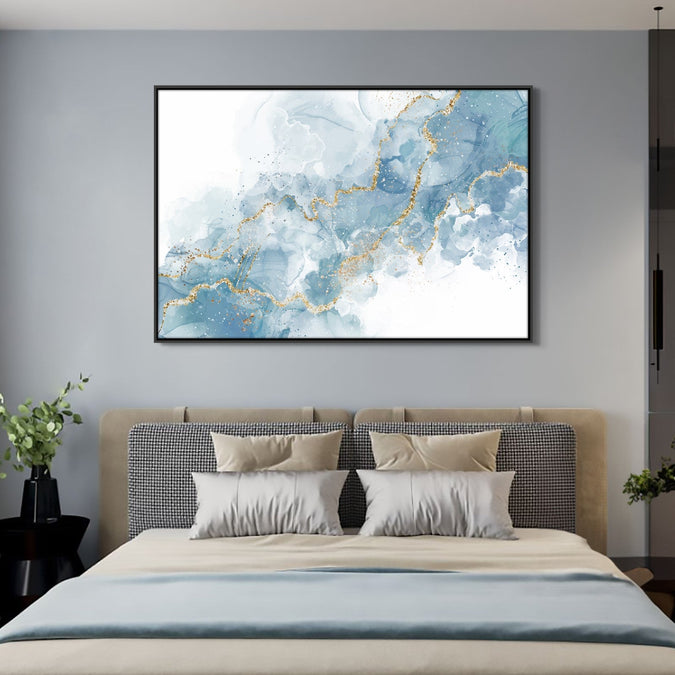 Handmade Painting for Home : golden-whirlwind-3