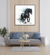 Handmade Painting for Home : majestic-night-stallion