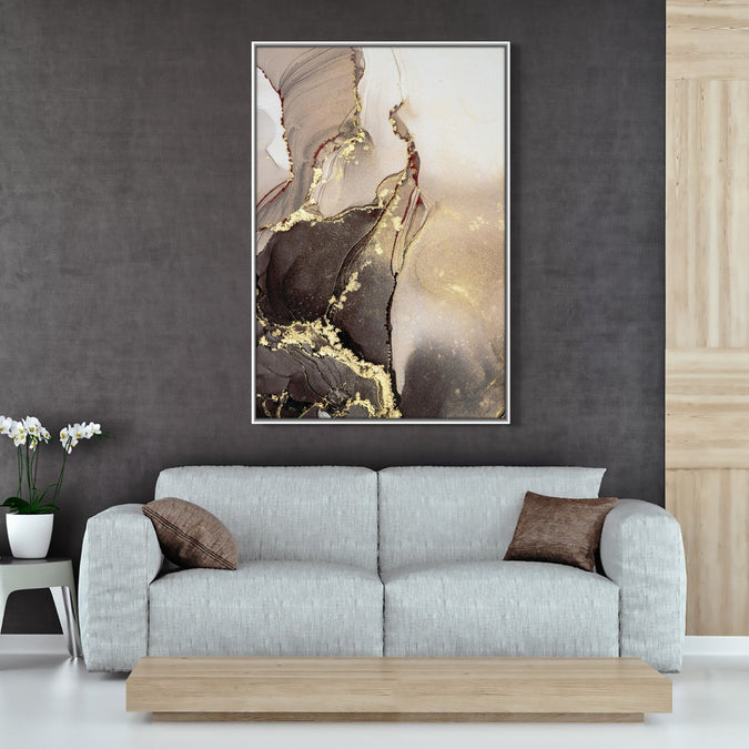 Handmade Painting for Home : maroon-luxe-elegance