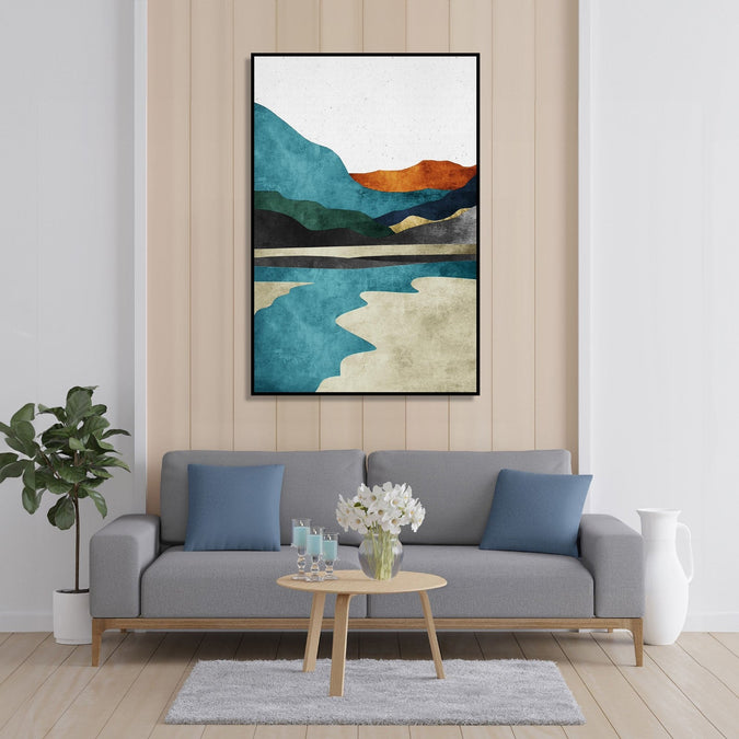 Handmade Painting for Home : minimalist-art-landscape-1