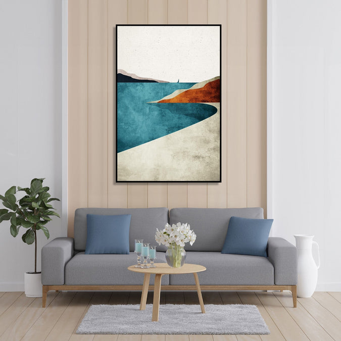 Handmade Painting for Home : minimalist-art-landscape-2