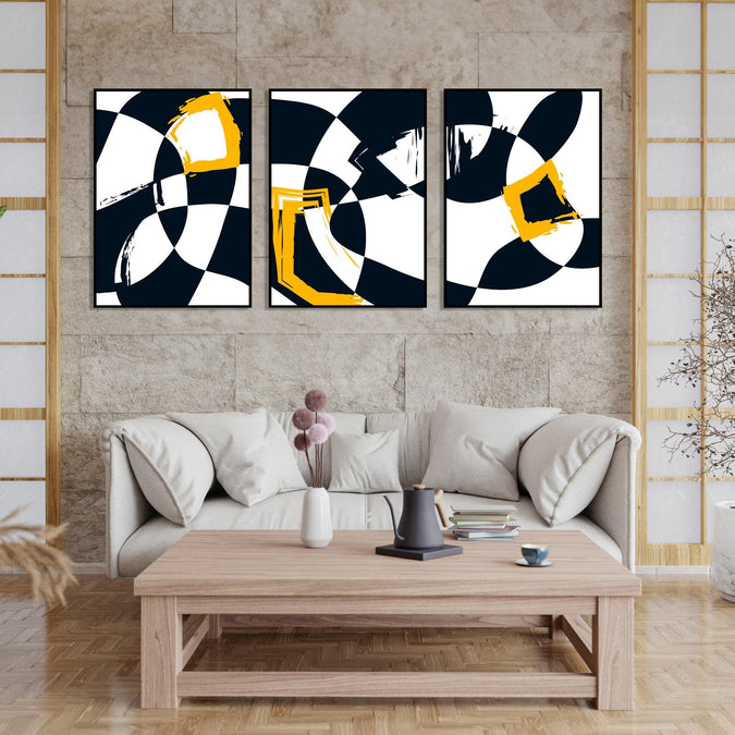 Handmade Painting for Home : monochrome-abstract