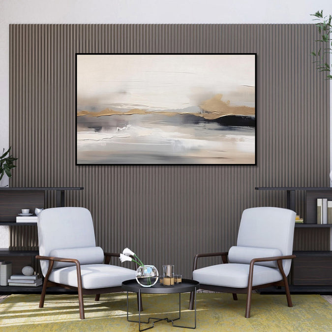 Handmade Painting for Home : monochrome-silence