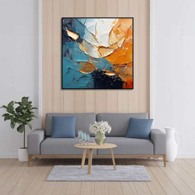 Handmade Painting for Home : peace-of-fire-water