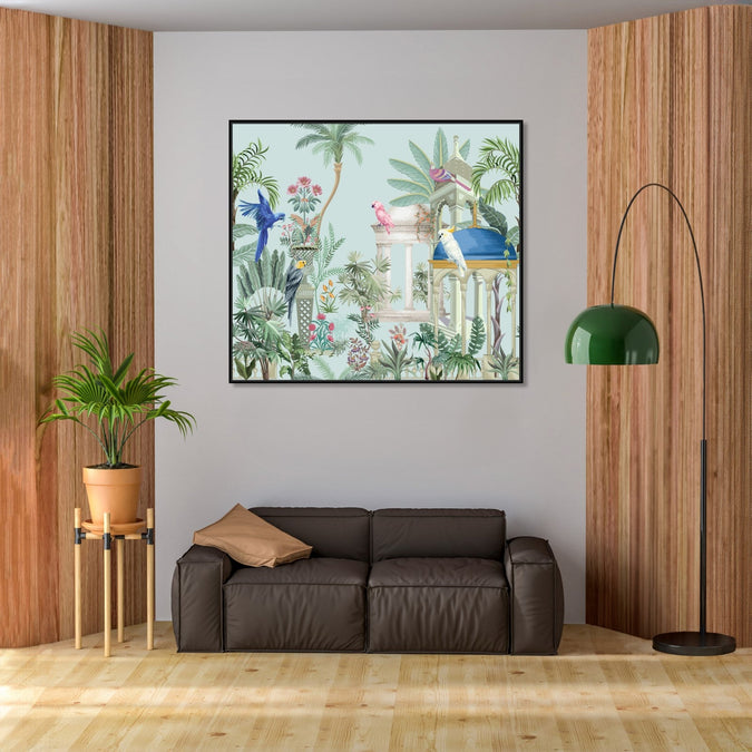 Handmade Painting for Home : pichwai-garden