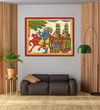 Handmade Painting for Home : rajasthani-phad-art-krishna