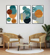 Handmade Painting for Home : teal-abstracts