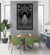 Handmade Painting for Home : thangka-temple-in-monochrome