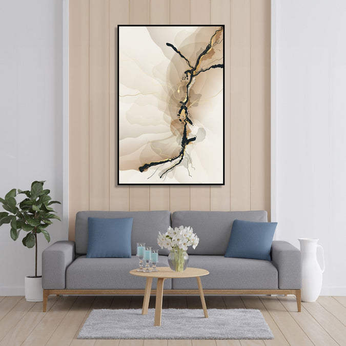 Handmade Painting for Home : the-black-thread