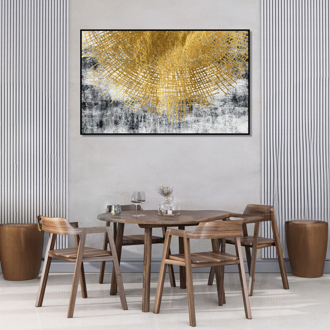 Handmade Painting for Home : the-gold-web