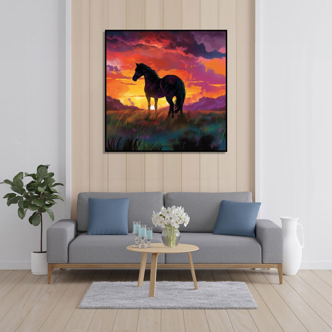 Handmade Painting for Home : the-sunrise-shadow