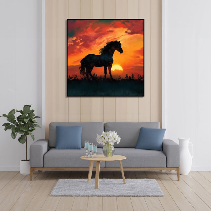 Handmade Painting for Home : the-sunset-shadow