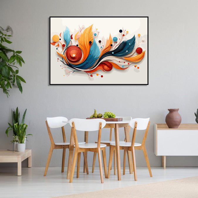 Handmade Painting for Home : unfurling-curls