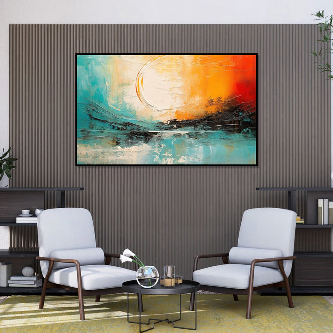 Handmade Painting for Home : vibrant-sunset