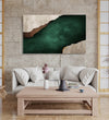 Handmade Painting for Living Room : abstract-deep-water-hues