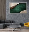 Handmade Painting for Living Room : abstract-deep-water-hues