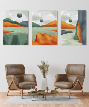 Handmade Painting for Living Room : abstract-landscapes