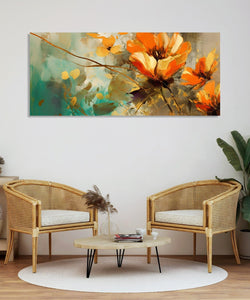 Handmade Painting for Living Room : abstract-spring-bloom