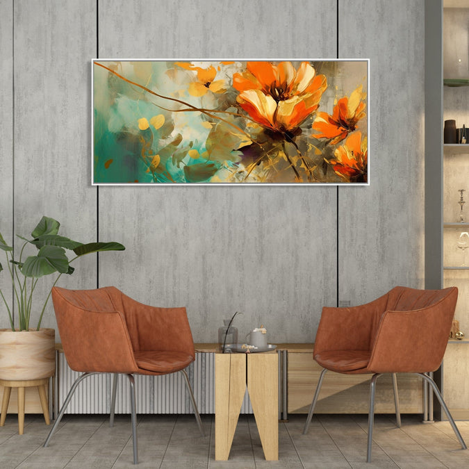 Handmade Painting for Living Room : abstract-spring-bloom