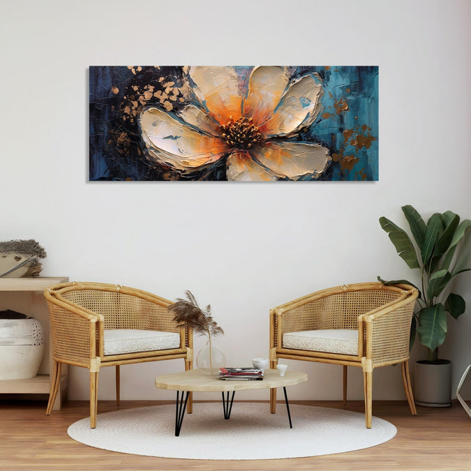 Handmade Painting for Living Room : abstract-subtle-bloom