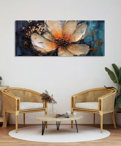 Handmade Painting for Living Room : abstract-subtle-bloom