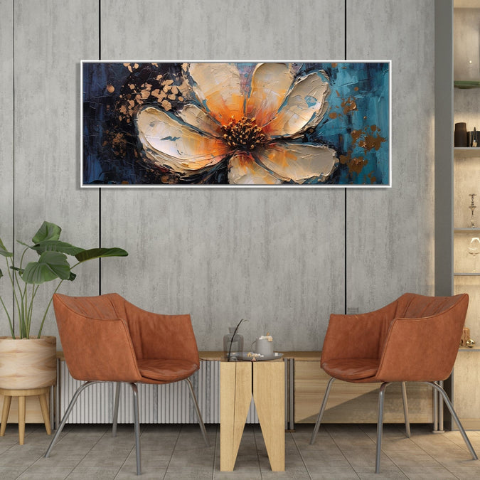 Handmade Painting for Living Room : abstract-subtle-bloom