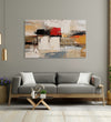 Handmade Painting for Living Room : abstract-sunset-strokes