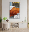 Handmade Painting for Living Room : abstract-wooden-hues-1