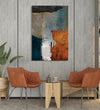 Handmade Painting for Living Room : abstract-wooden-hues-3