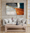 Handmade Painting for Living Room : abstract-wooden-hues-4