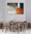 Handmade Painting for Living Room : abstract-wooden-hues-4