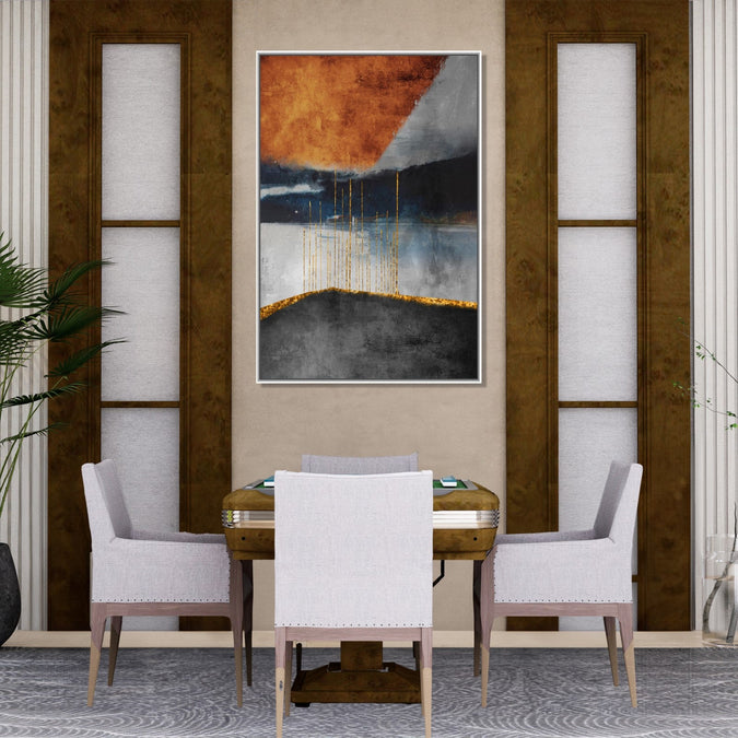 Handmade Painting for Living Room : abstract-wooden-hues-5