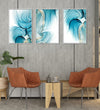 Handmade Painting for Living Room : aqua-shapes