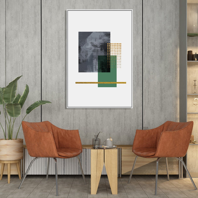 Handmade Painting for Living Room : balance-of-blocks