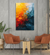 Handmade Painting for Living Room : battle-of-fire-water