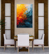 Handmade Painting for Living Room : battle-of-fire-water