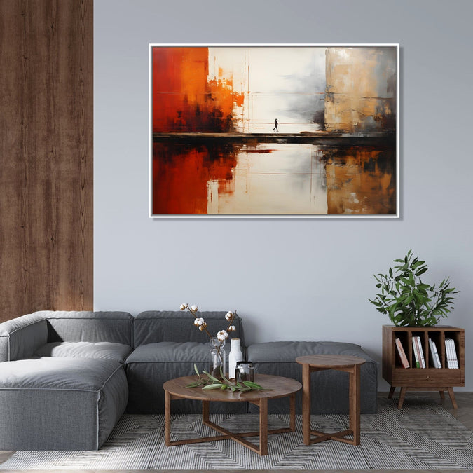 Handmade Painting for Living Room : between-the-horizons