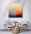 Handmade Painting for Living Room : birds-on-horizon-1