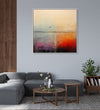 Handmade Painting for Living Room : birds-on-horizon-1