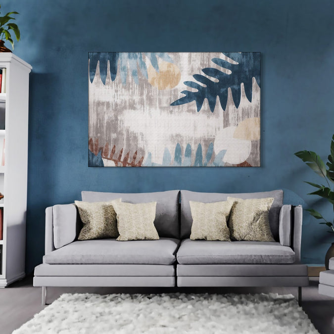 Handmade Painting for Living Room : blue-serenity