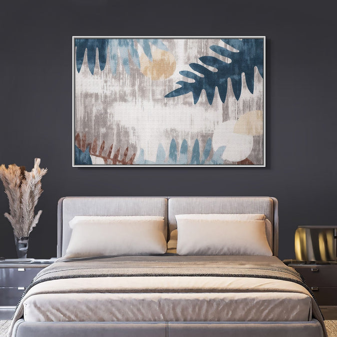 Handmade Painting for Living Room : blue-serenity